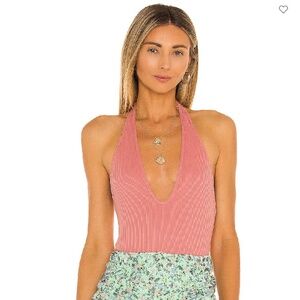 RESA SYDNEY BODYSUIT IN ROSE, Revolve, Women's Size Medium